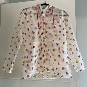 Disney parks snacks raincoat nwt size small (w11)